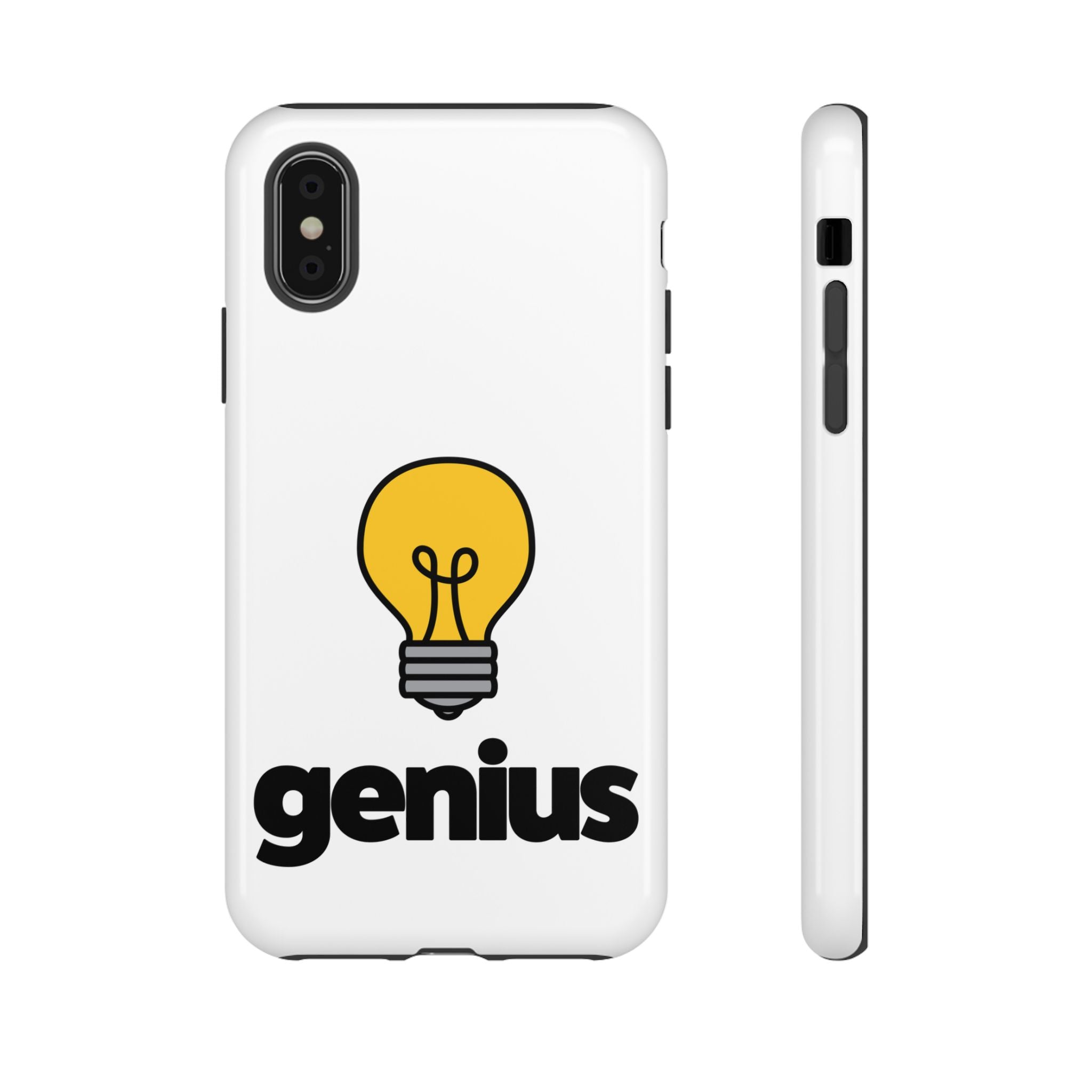 Genius Tough Cases - funny typography gift by Typefarce