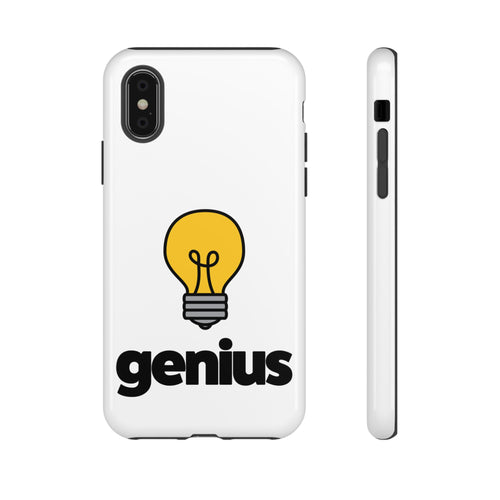 Genius Tough Cases - funny typography gift by Typefarce