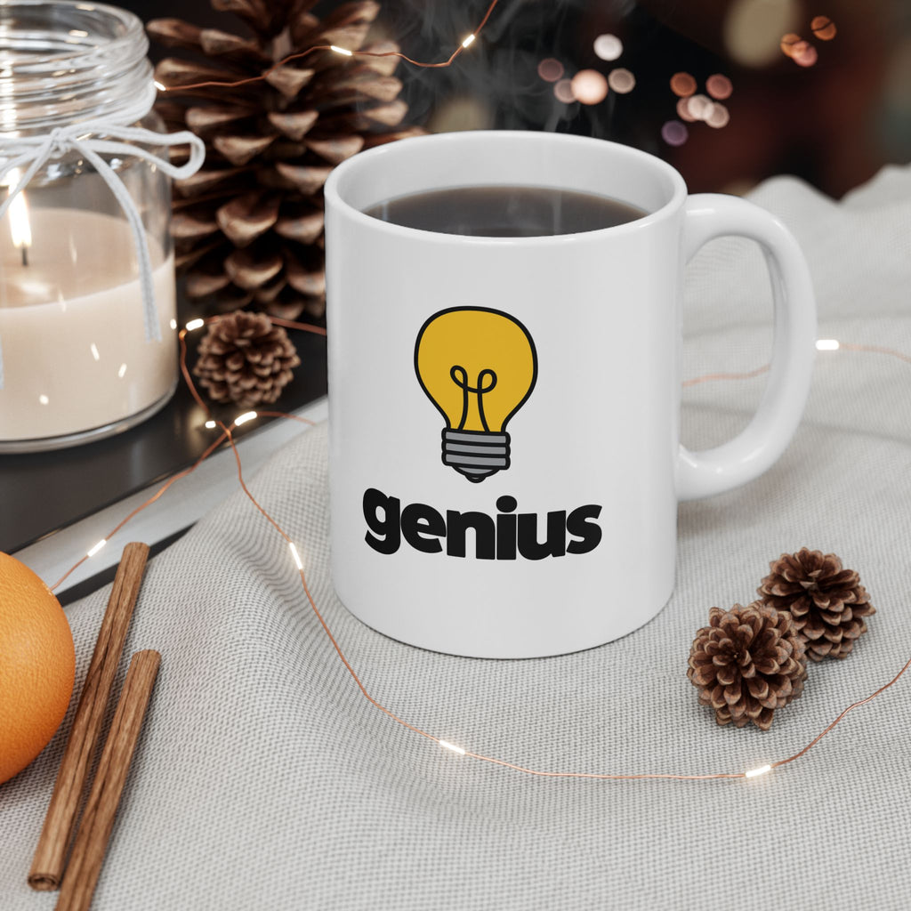 Genius Ceramic Mug, (11oz, 15oz)
