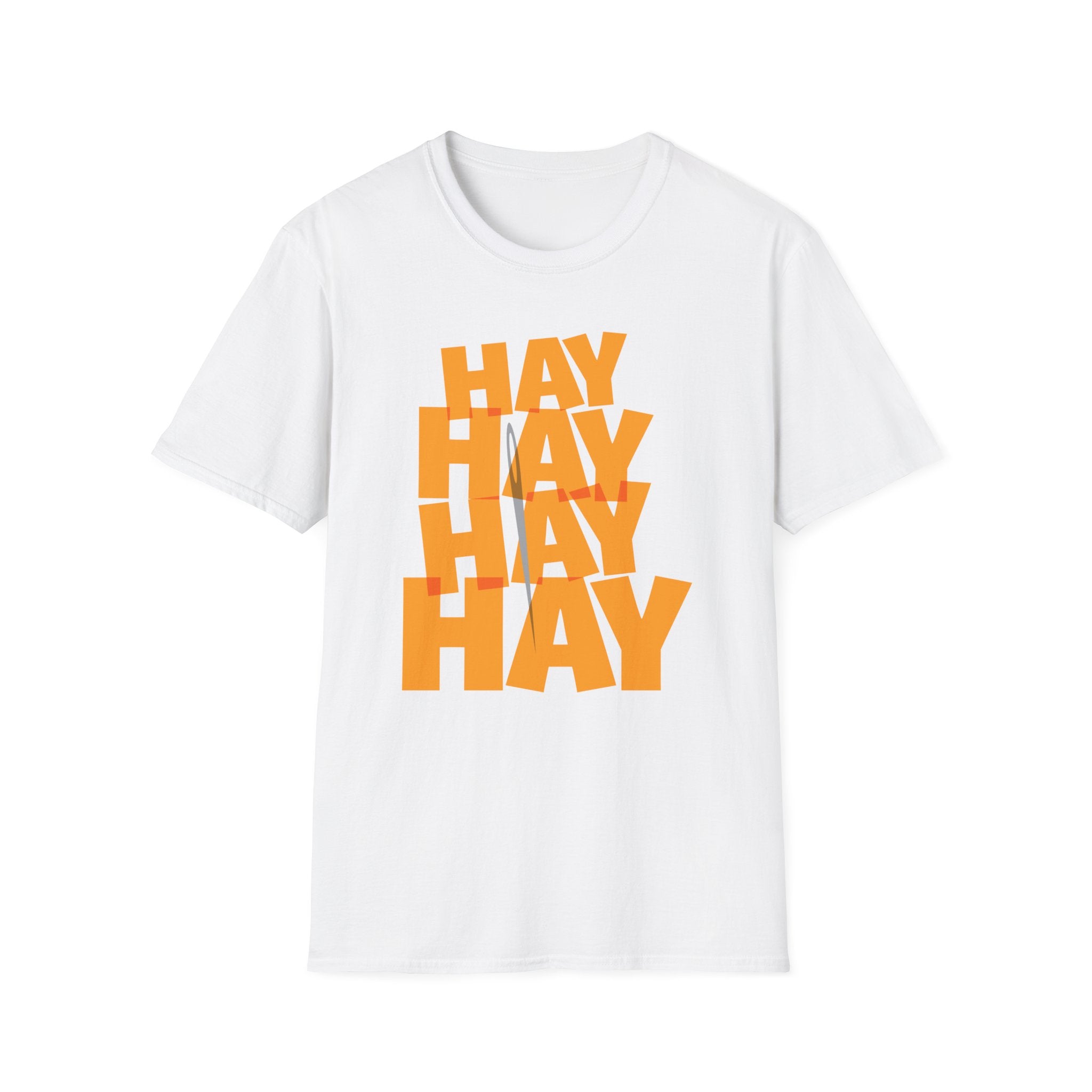 Needle In A Hay Stack T-Shirt - funny typography t-shirt by Typefarce