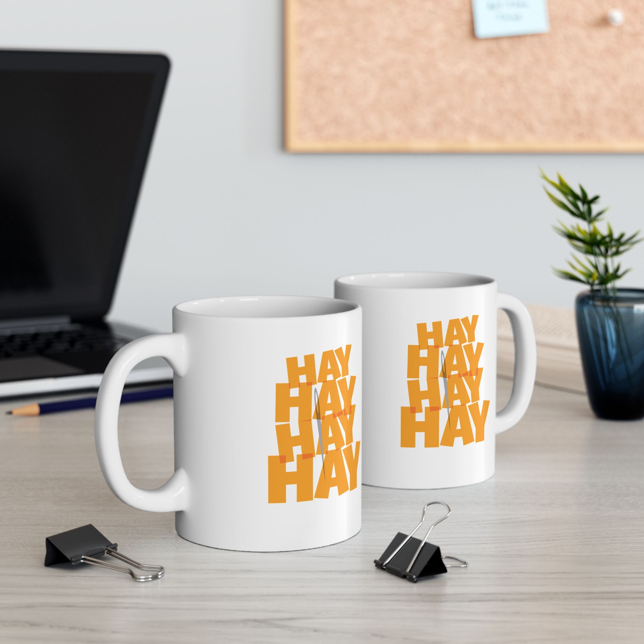 Needle In A Hay Stack Ceramic Mug, (11oz, 15oz)