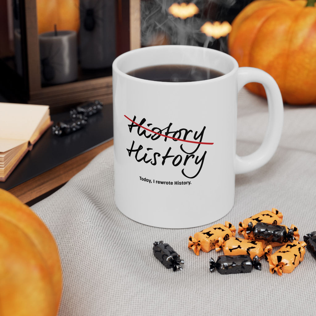 Rewrite History Ceramic Mug, (11oz, 15oz)