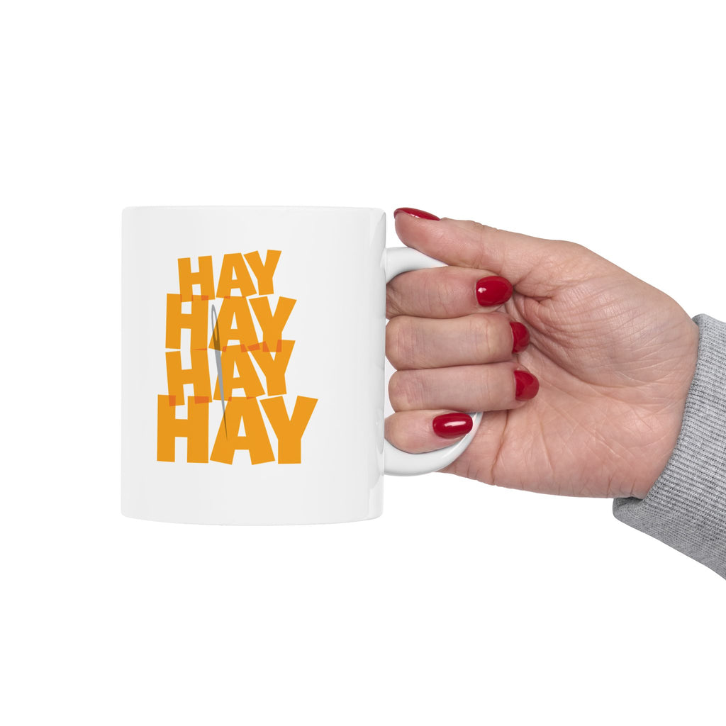 Needle In A Hay Stack Ceramic Mug, (11oz, 15oz)