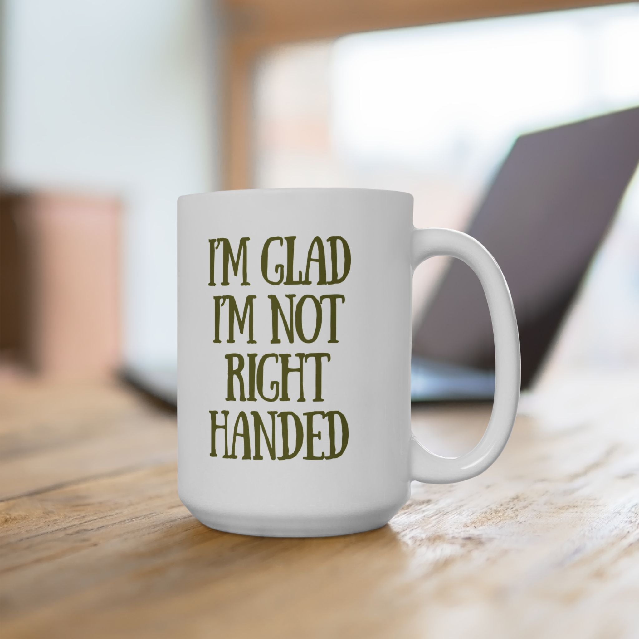 Left Handed Coffee Mug, (11oz, 15oz)