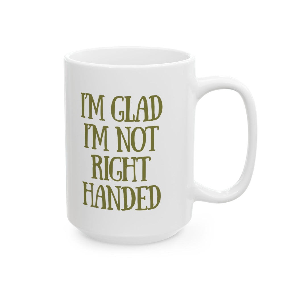 Left Handed Coffee Mug, (11oz, 15oz)