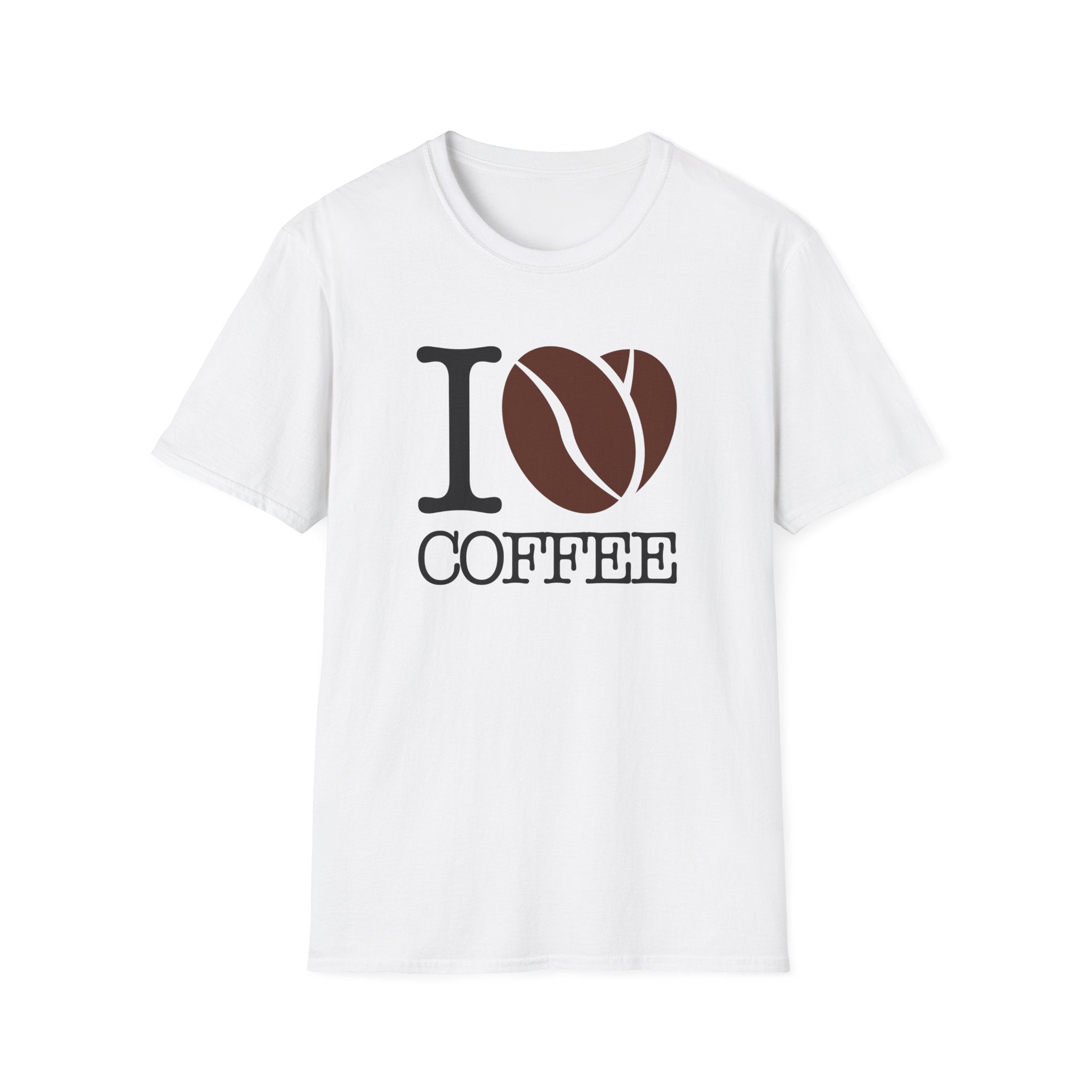I Love Coffee T-Shirt - funny typography t-shirt by Typefarce
