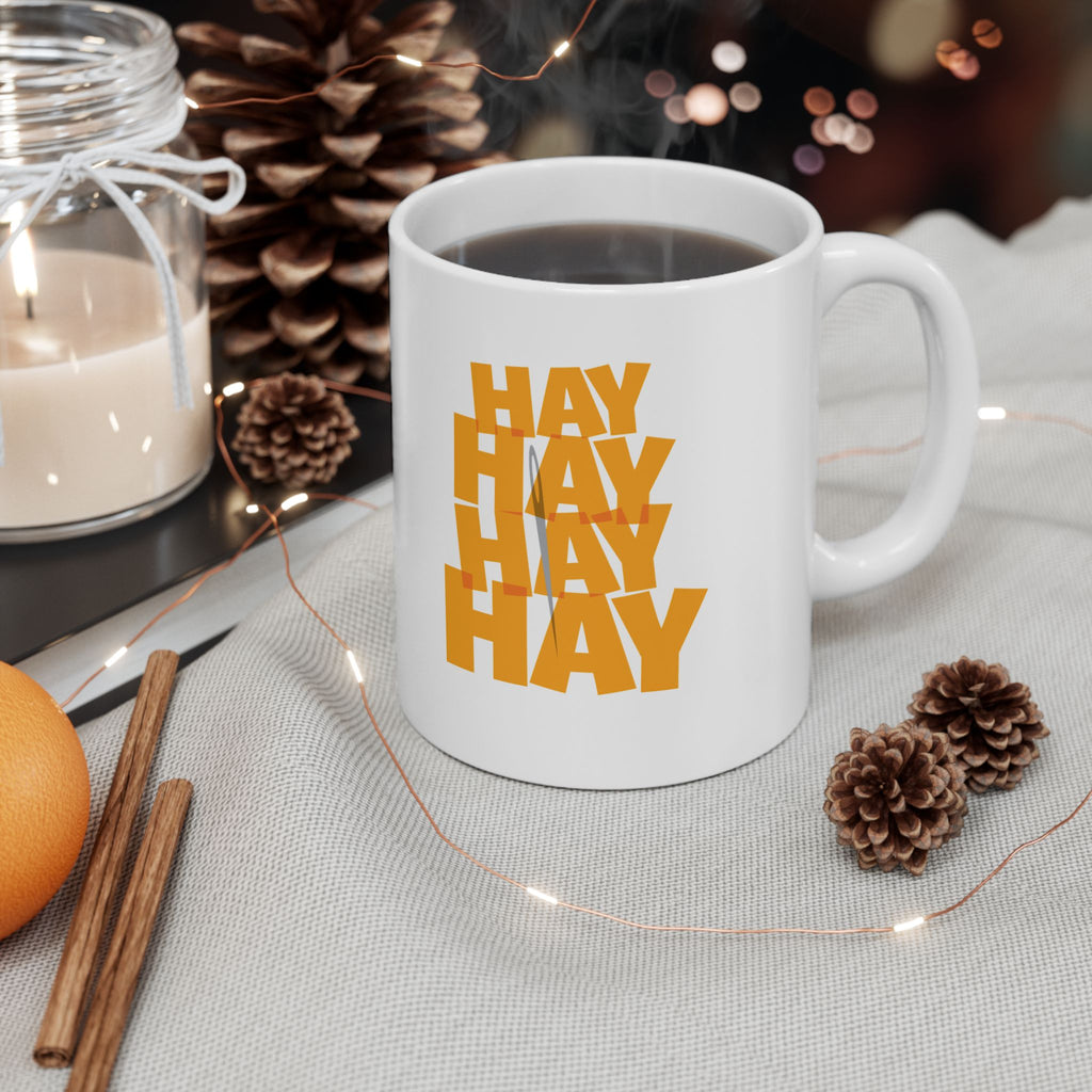 Needle In A Hay Stack Ceramic Mug, (11oz, 15oz)