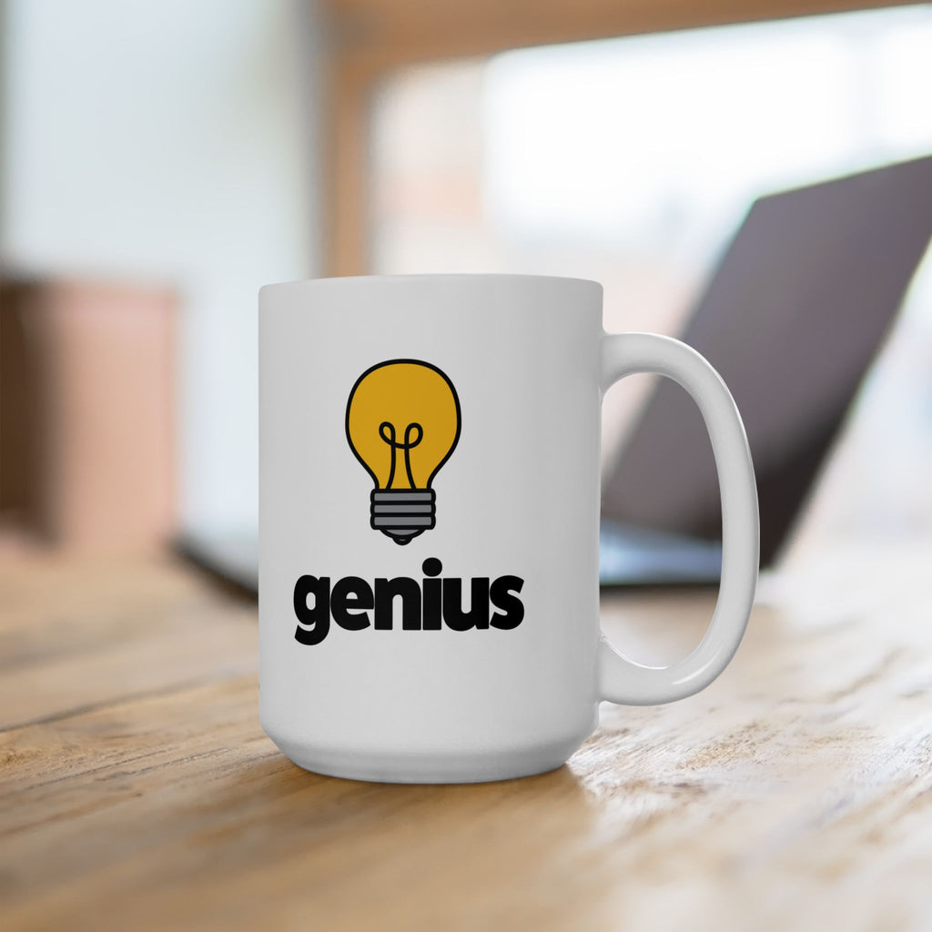 Genius Ceramic Mug, (11oz, 15oz)