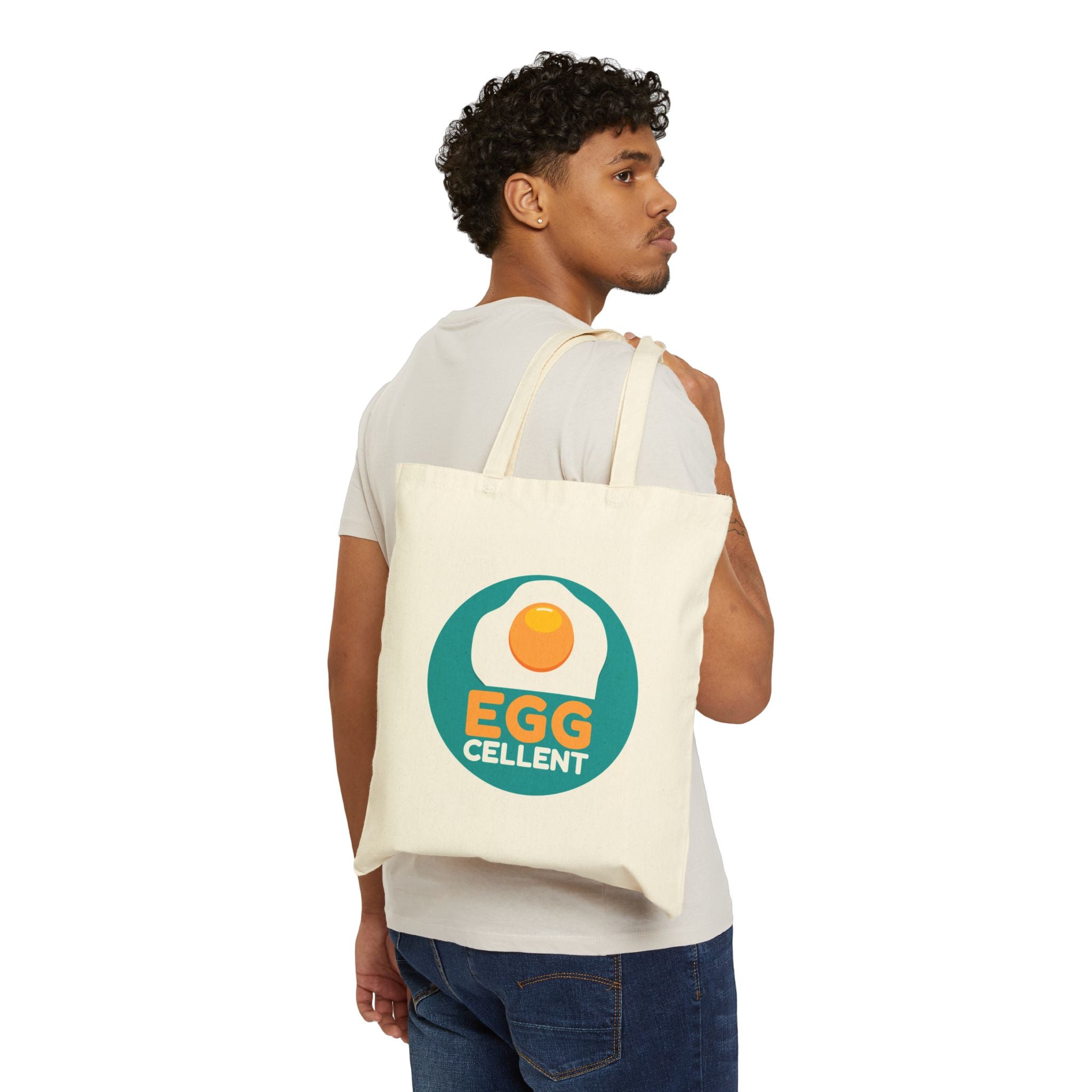 Egg-cellent Cotton Canvas Tote Bag