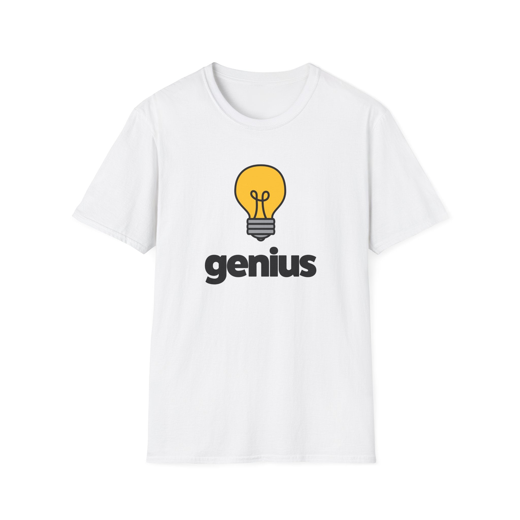 Genius T-Shirt - funny typography t-shirt by Typefarce