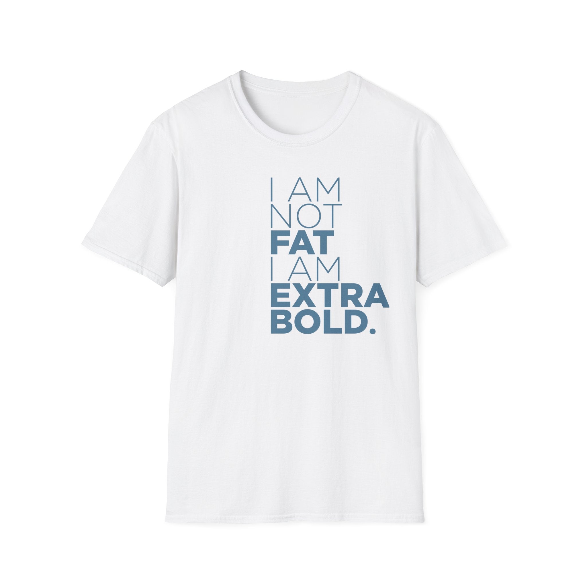 I'm Not Fat… T-Shirt - funny typography t-shirt by Typefarce
