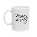 Rewrite History Mug - funny typography mug by Typefarce