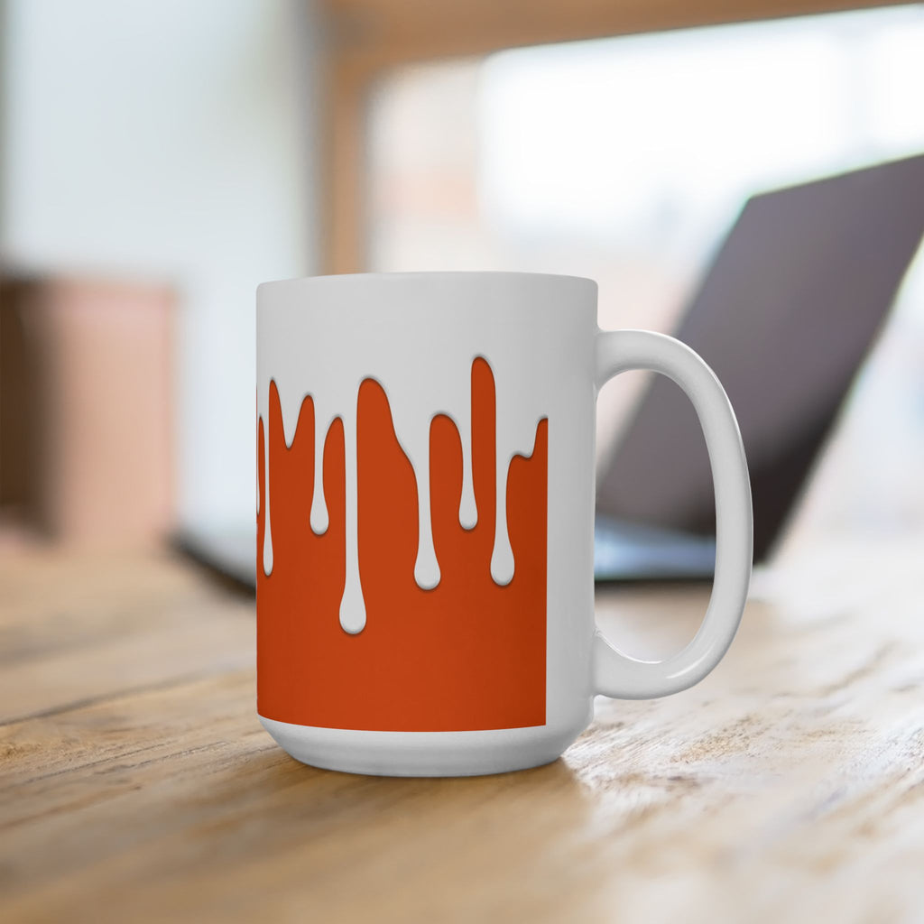 Orange Drips Coffee Mug, (11oz, 15oz)