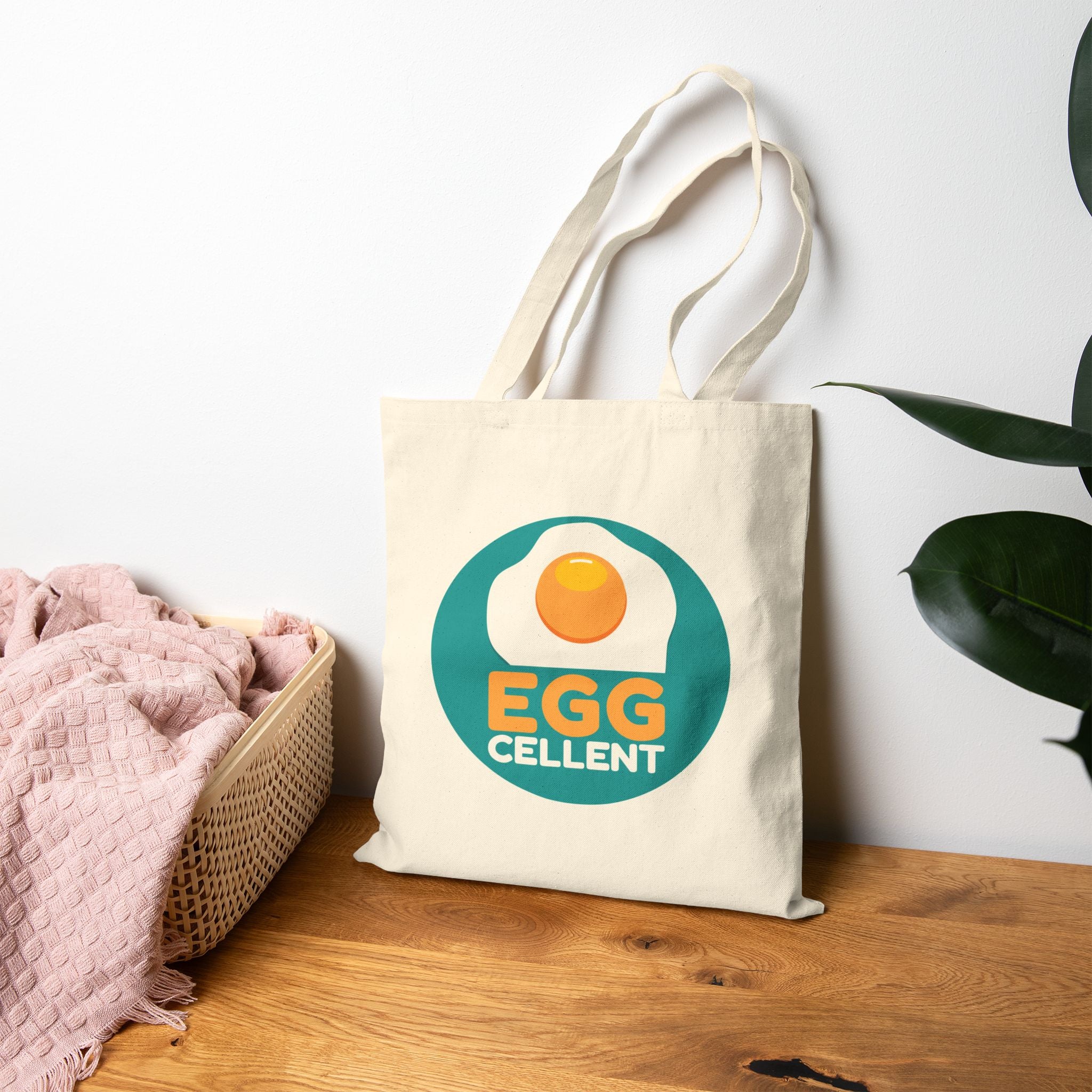 Egg-cellent Cotton Canvas Tote Bag