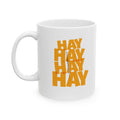 Needle In A Hay Stack Mug - funny typography mug by Typefarce