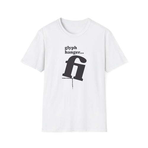 Glyph Hanger T-Shirt - funny typography t-shirt by Typefarce