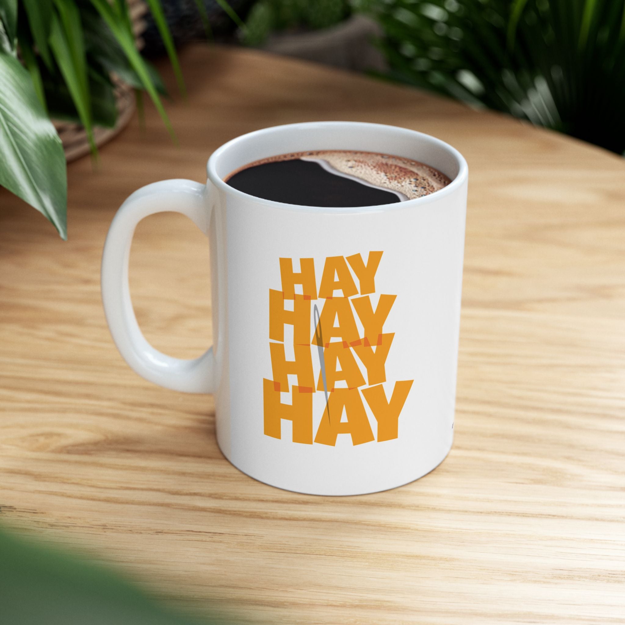 Needle In A Hay Stack Ceramic Mug, (11oz, 15oz)