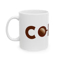 Coffee Wrap Mug - funny typography mug by Typefarce