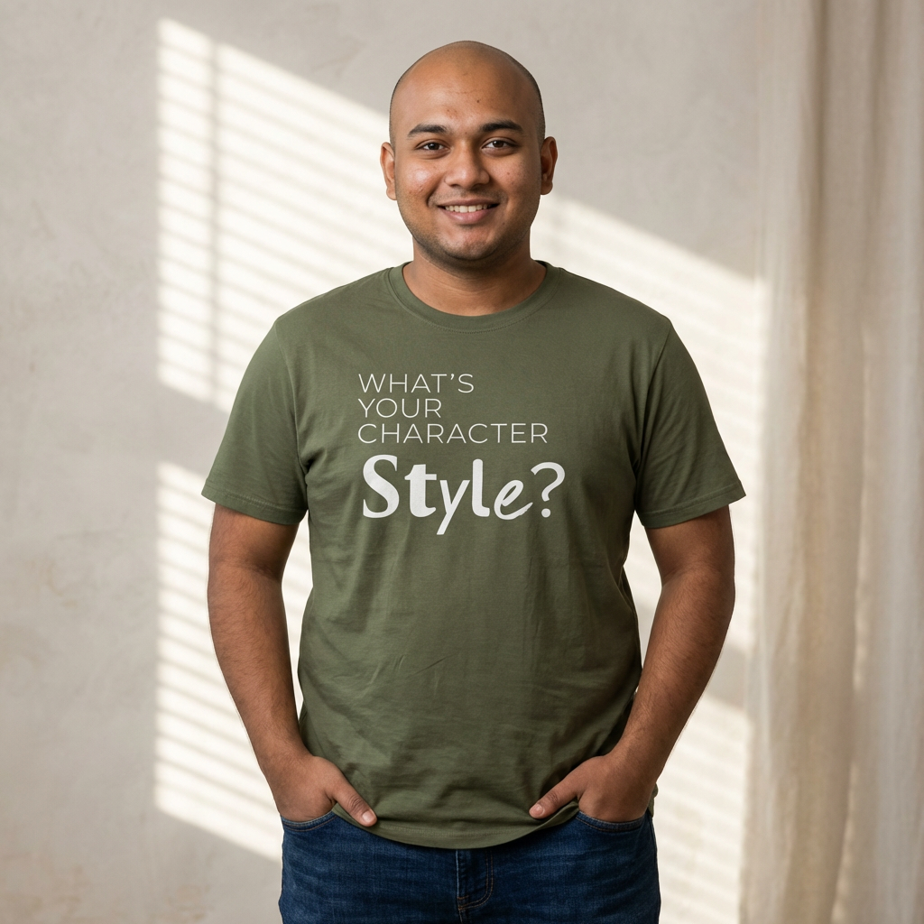 What's Your Character Style T-Shirt - funny typography t-shirt by Typefarce