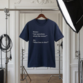 Menu Font T-Shirt - funny typography t-shirt by Typefarce