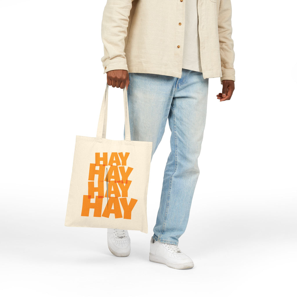 Needle In A Hay Stack Cotton Canvas Tote Bag