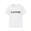 Switched On To Coffee T-Shirt - funny typography t-shirt by Typefarce