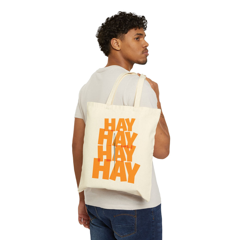 Needle In A Hay Stack Cotton Canvas Tote Bag