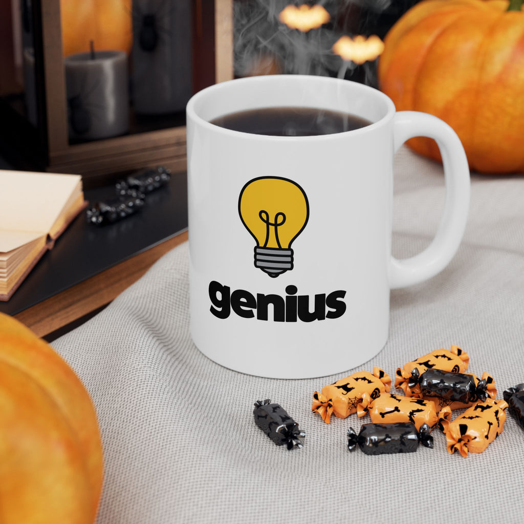 Genius Ceramic Mug, (11oz, 15oz)