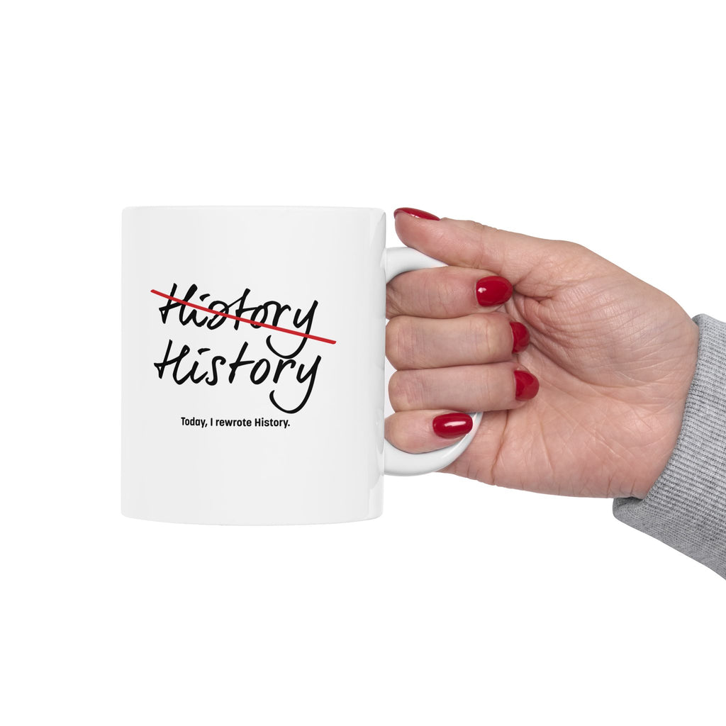 Rewrite History Ceramic Mug, (11oz, 15oz)
