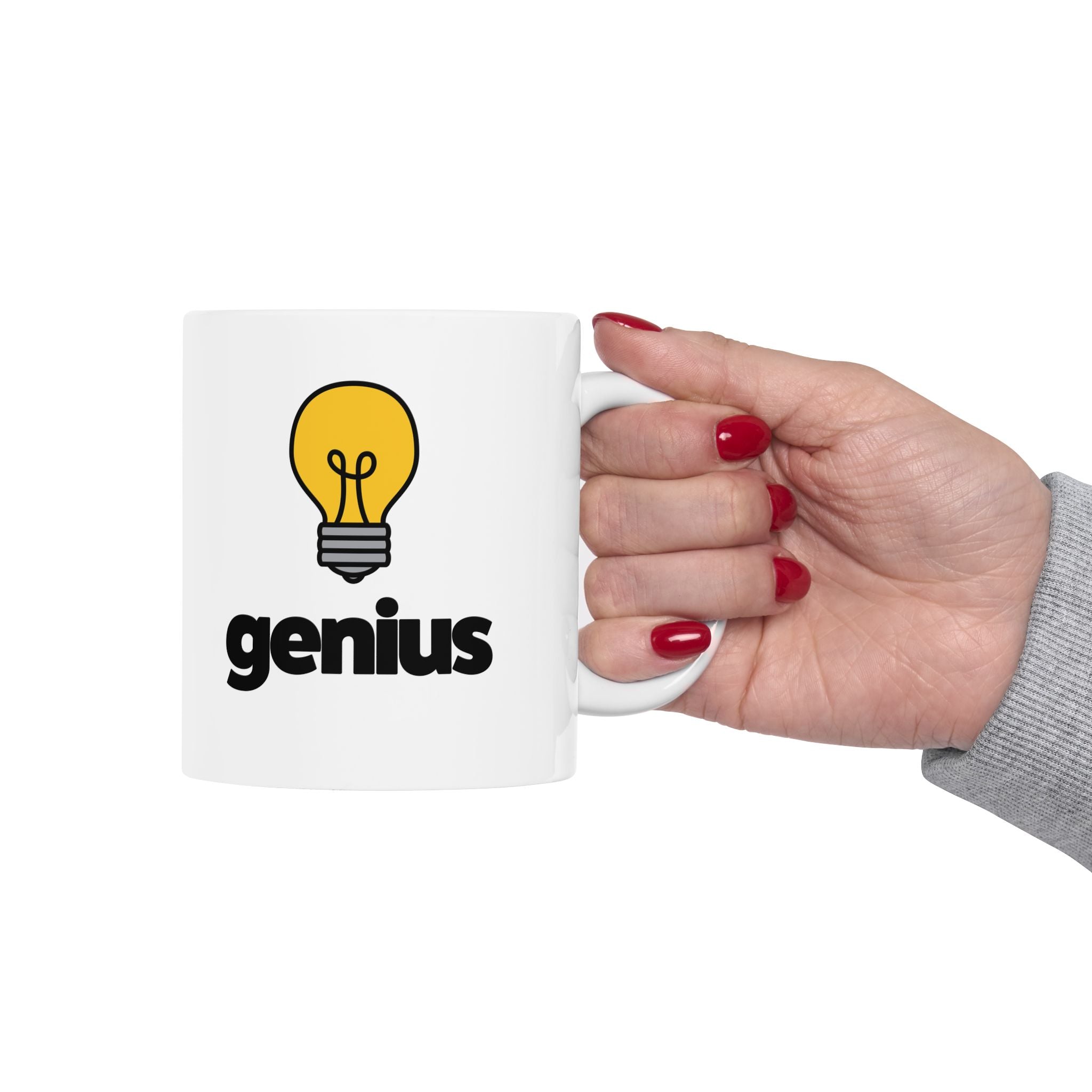 Genius Ceramic Mug, (11oz, 15oz)