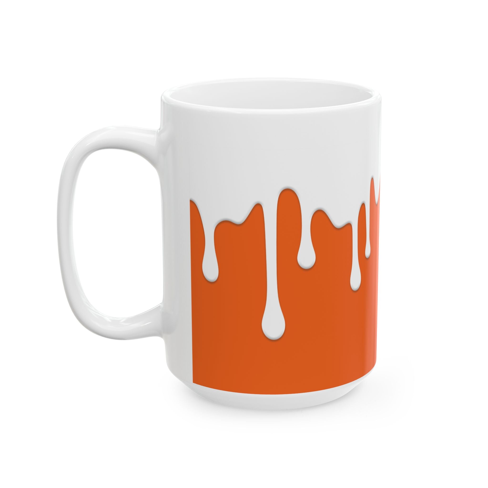 Orange Drips Coffee Mug, (11oz, 15oz)