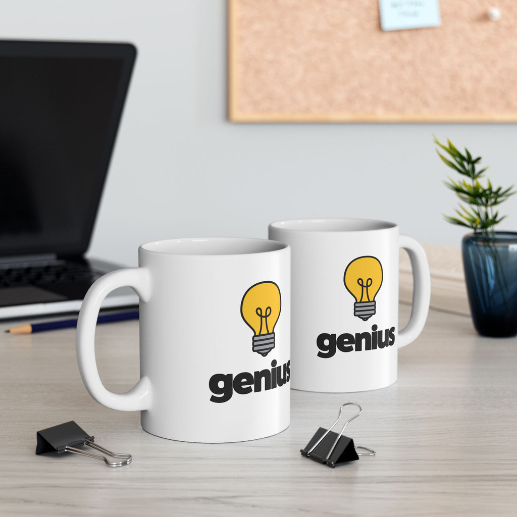 Genius Ceramic Mug, (11oz, 15oz)