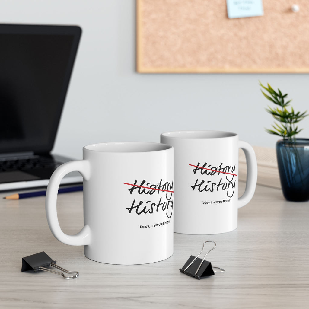 Rewrite History Ceramic Mug, (11oz, 15oz)