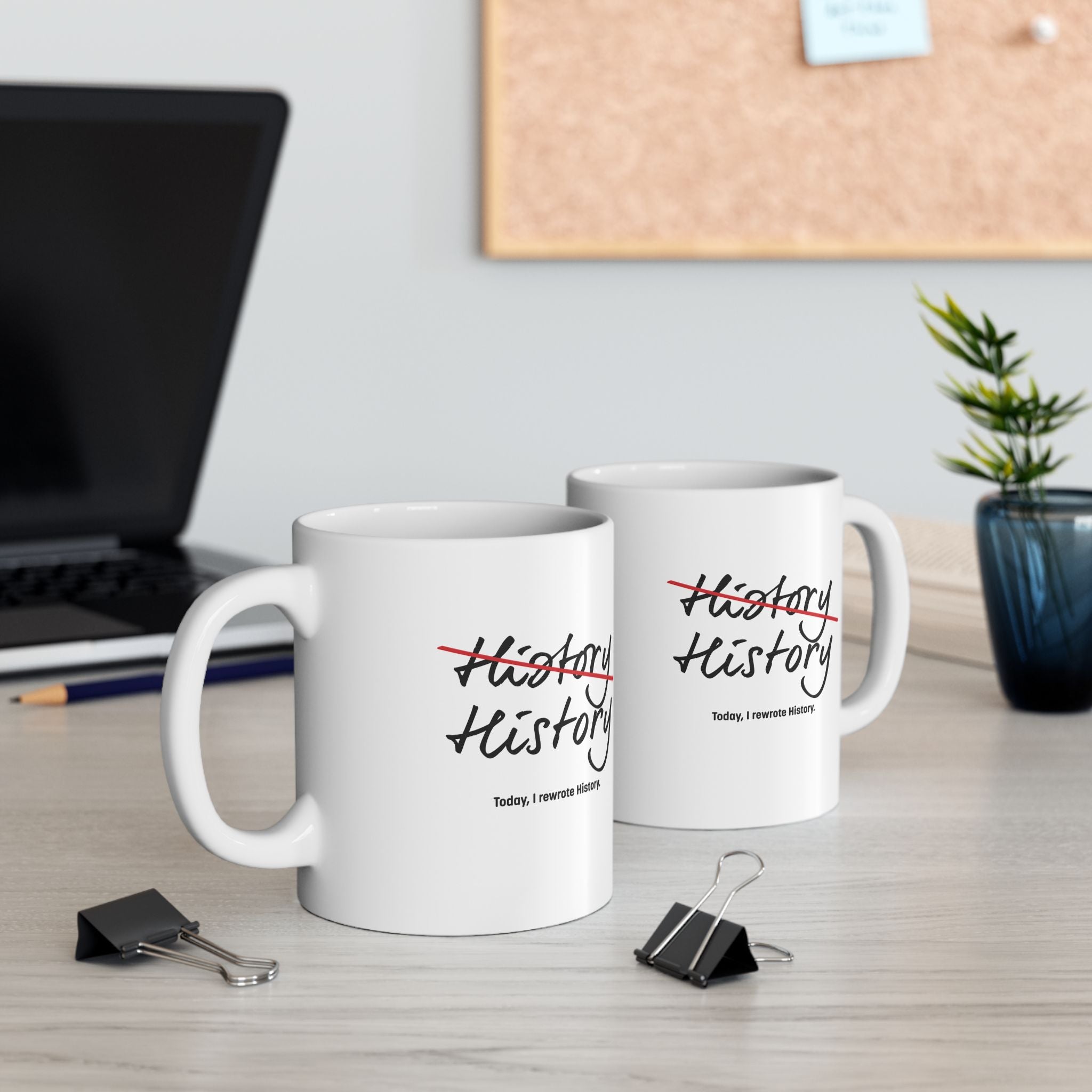 Rewrite History Ceramic Mug, (11oz, 15oz)