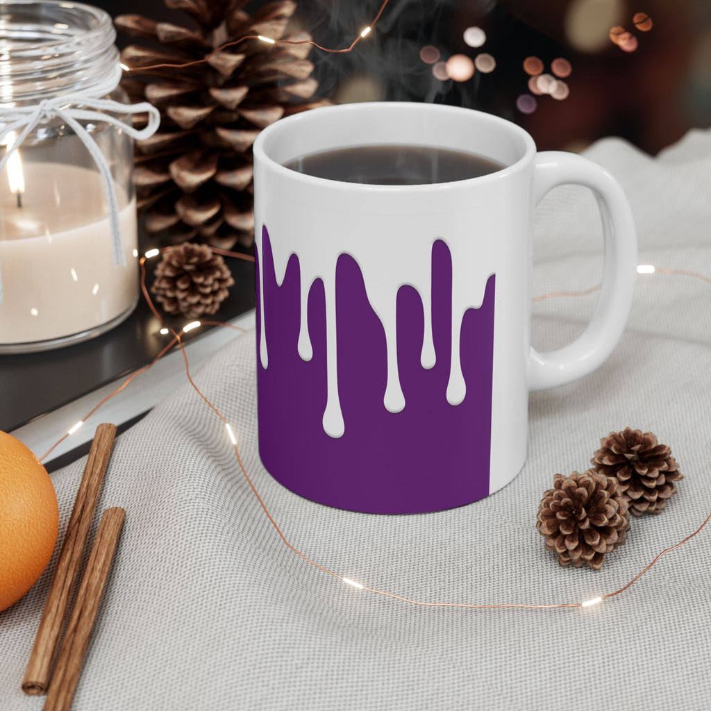 Purple Drips Coffee Mug, (11oz, 15oz)