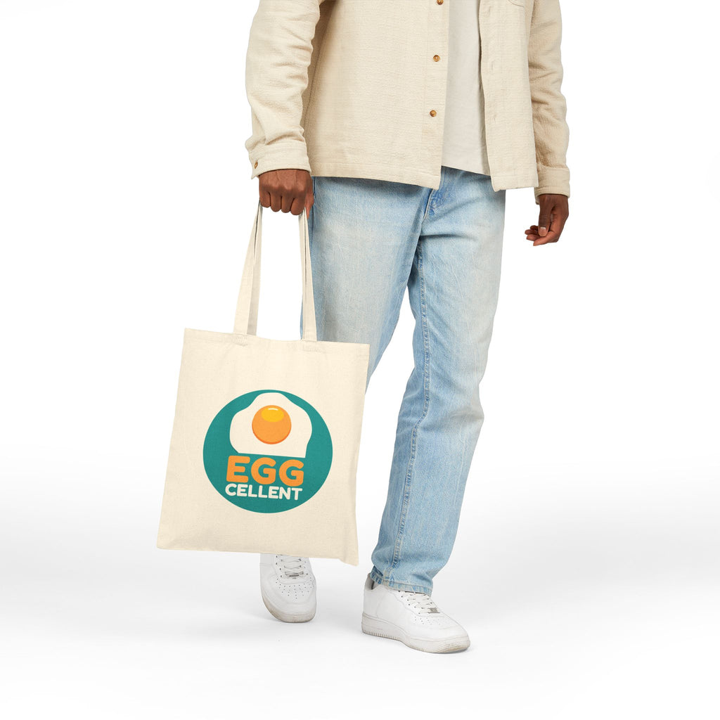 Egg-cellent Cotton Canvas Tote Bag