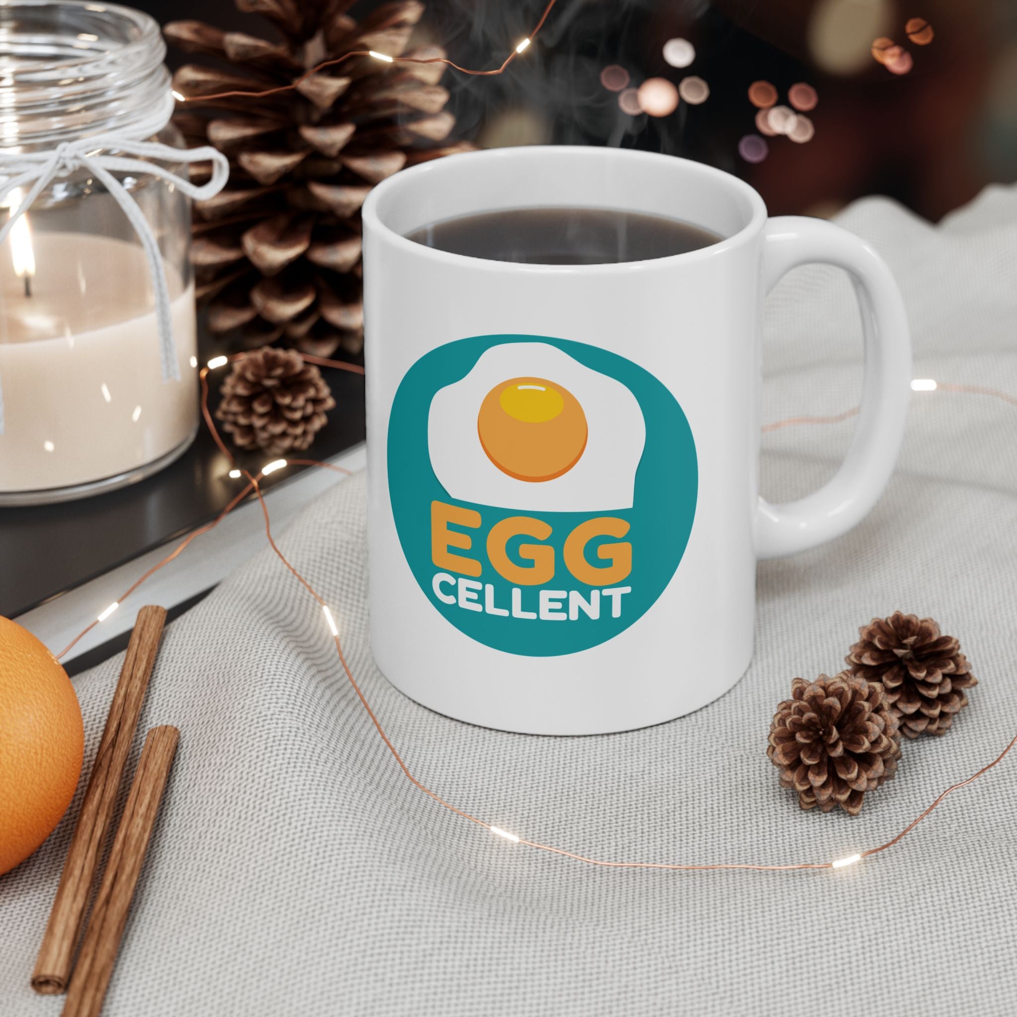 Egg-cellent Ceramic Mug, (11oz, 15oz)